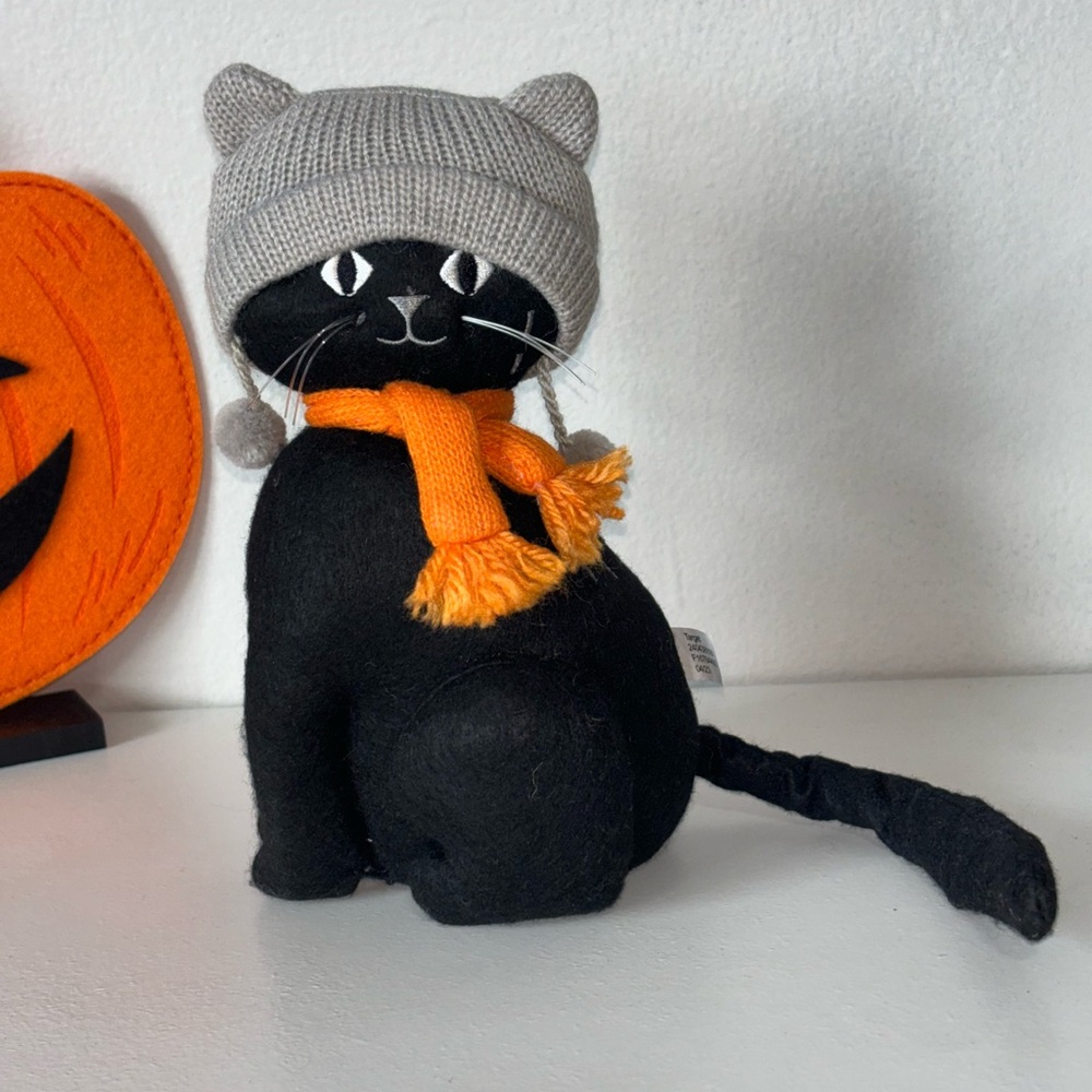 Target Black Cat Shelf Sitter Halloween Stuffed